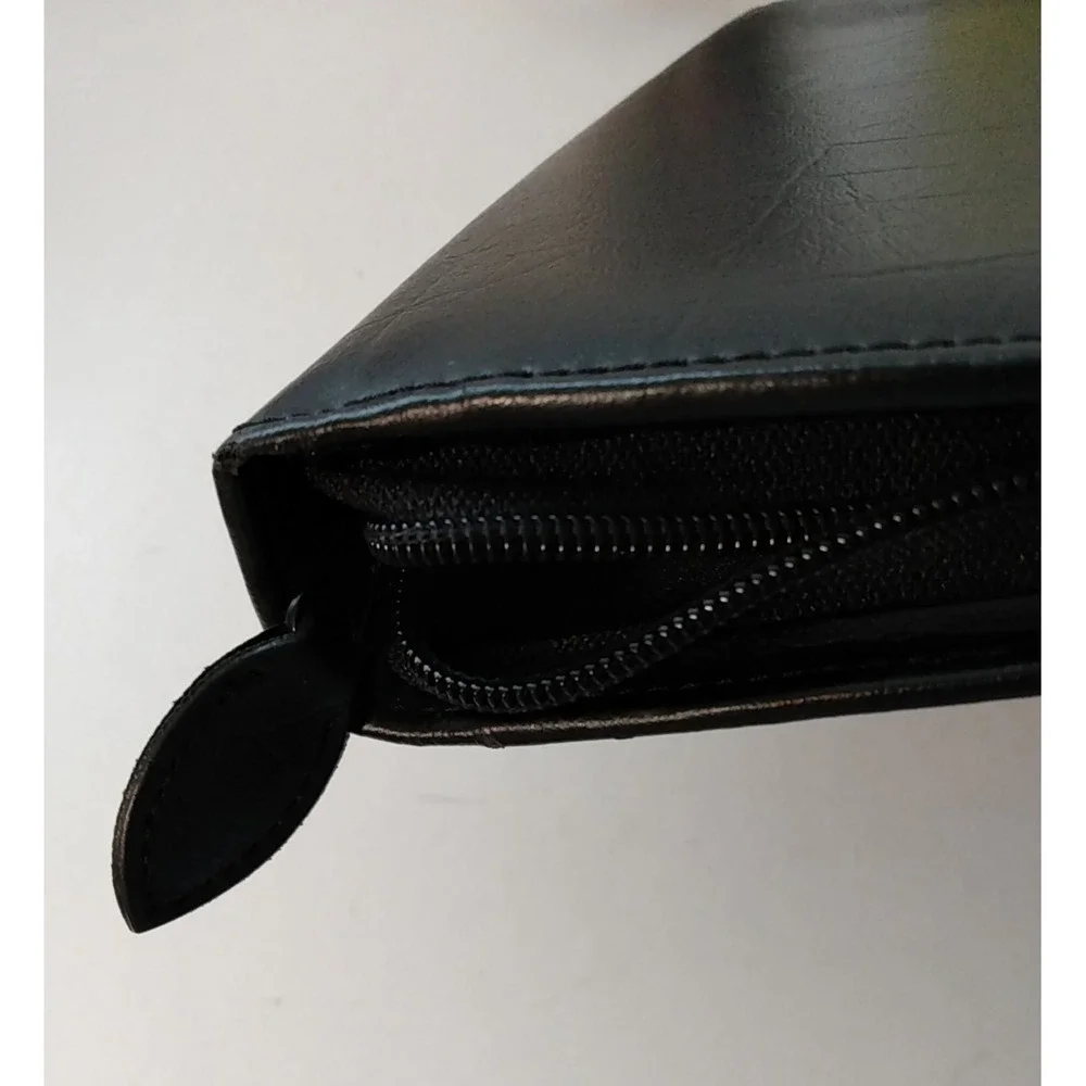 Day-Timer Black Zippered Planner Cover Organizer 8